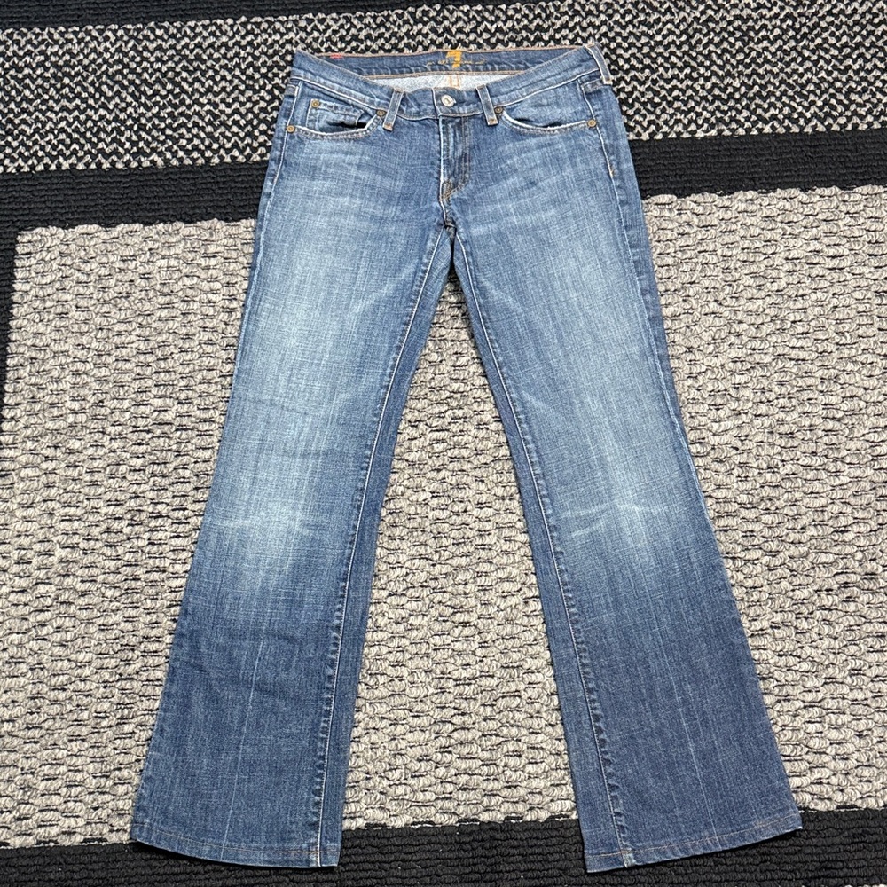 7 For All Mankind Bootcut Jeans Women’s 28 Medium Wash Stretch Denim Classic